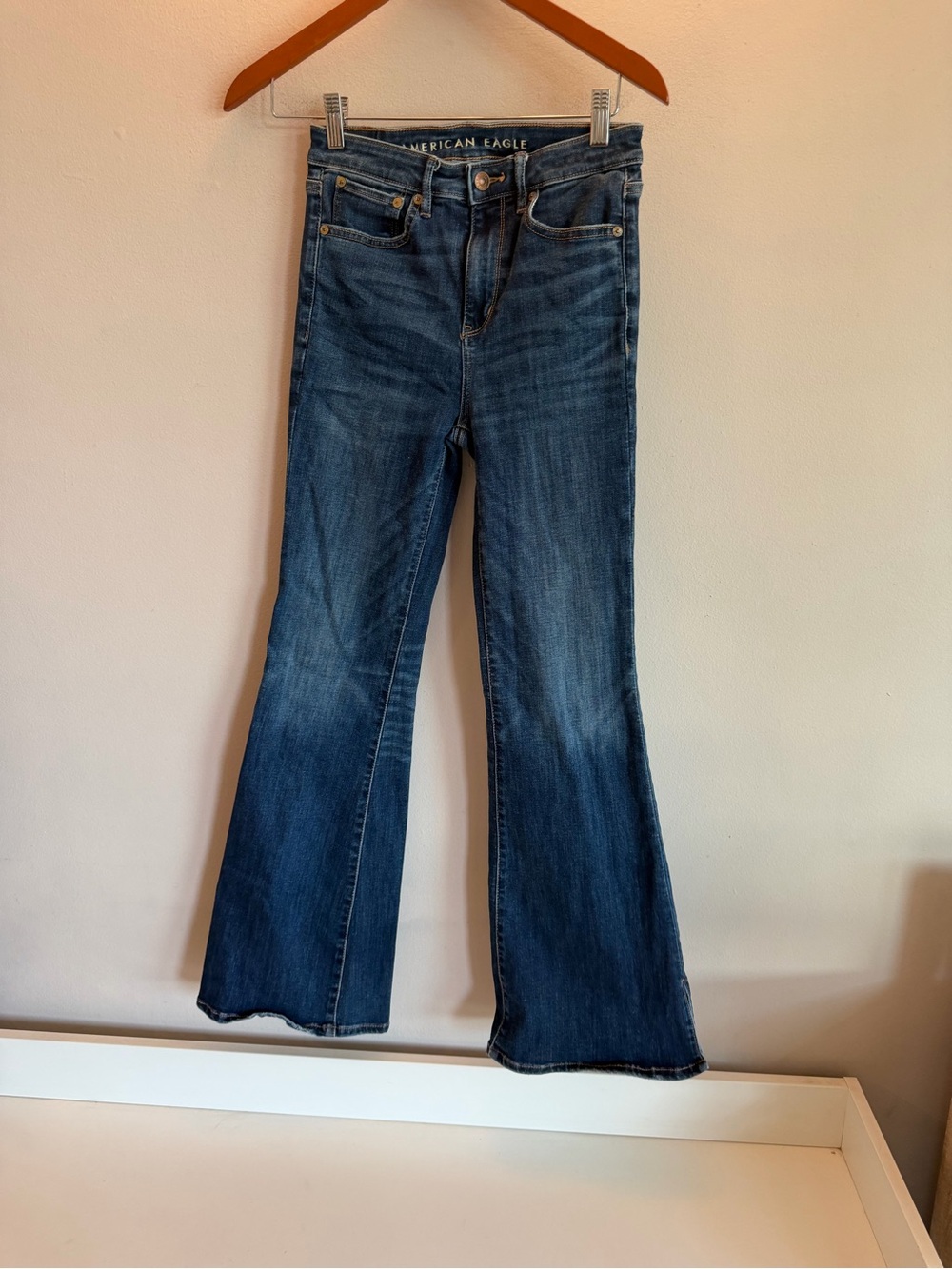 American Eagle Outfitters Dark Blue Flare Jeans